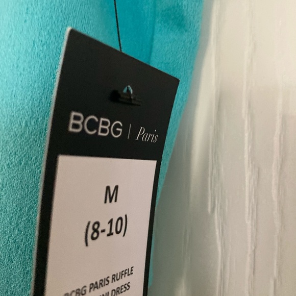 BCBG Paris' Ruffle Skirt Dress Medium - Picture 5 of 7